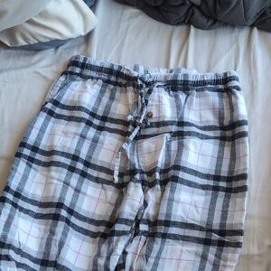 Ariella Black and White Plaid Pants